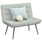 Bench 110x74x84 cm velvet light grey