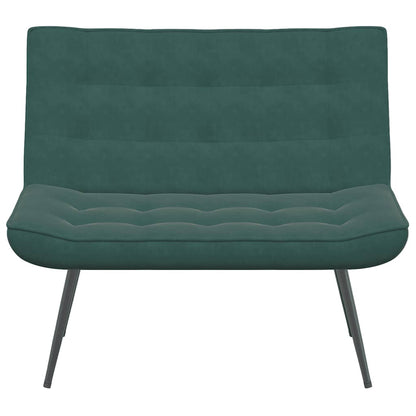 Bankje 110x74x84 cm fluweel donkergroen