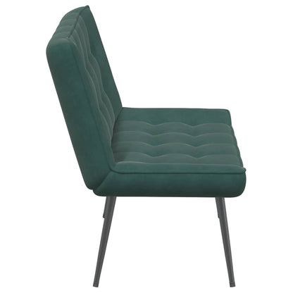 Bankje 110x74x84 cm fluweel donkergroen