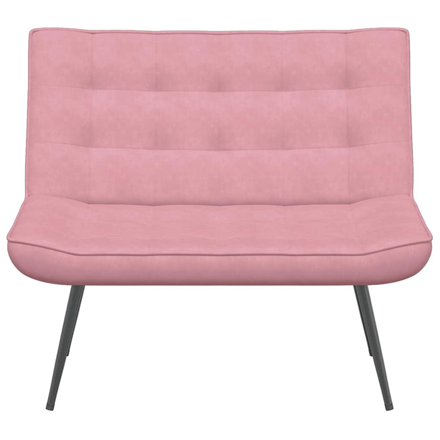 Bankje 110x74x84 cm fluweel roze