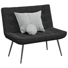 Bench 110x74x84 cm velvet black