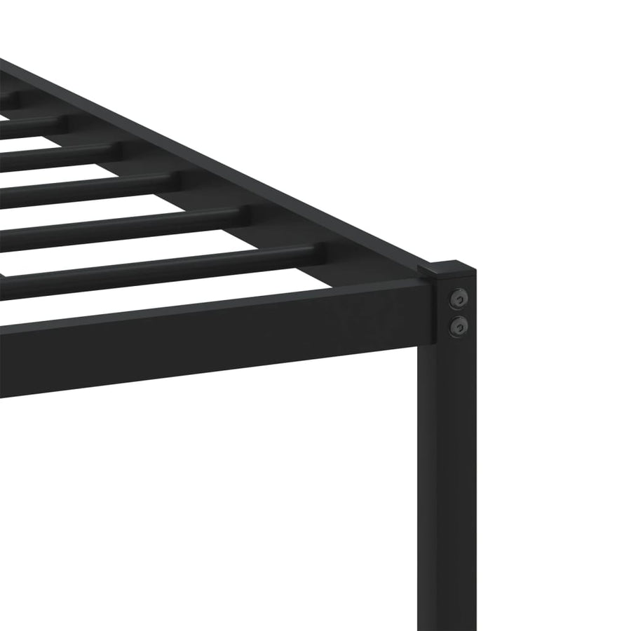 Bedframe zonder matras metaal gerookt eikenkleurig 200x200 cm