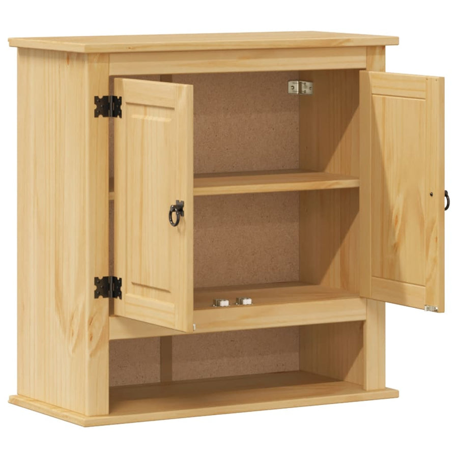 Badkamerwandkast Corona 70x33x71,5 cm massief grenenhout