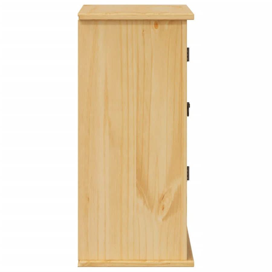 Badkamerwandkast Corona 70x33x71,5 cm massief grenenhout