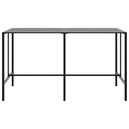 Bartafel 200x100x110 cm gepoedercoat staal zwart