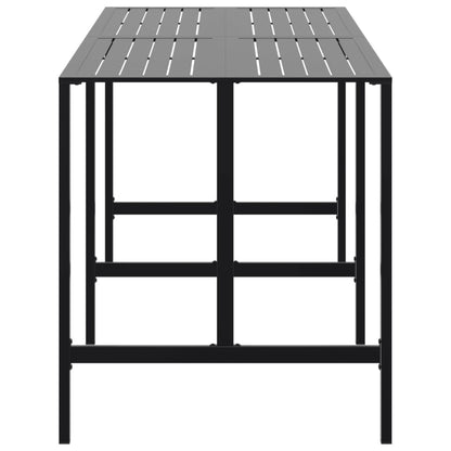 Bartafel 200x100x110 cm gepoedercoat staal zwart