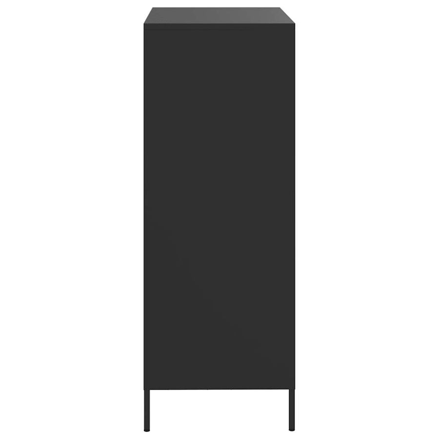 Hoge kast 68x39x101,5 cm staal zwart