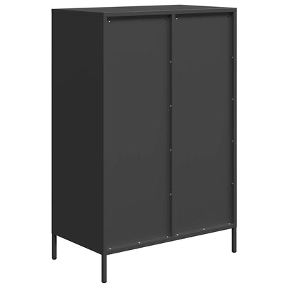 Hoge kast 68x39x101,5 cm staal zwart