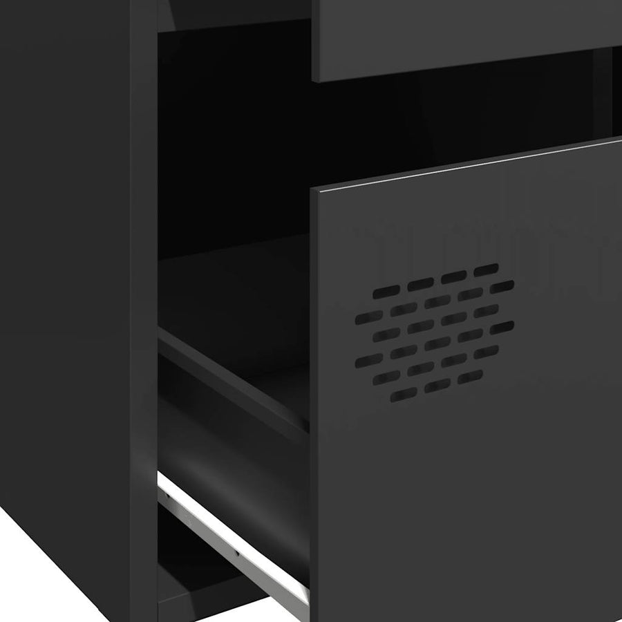 Hoge kast 68x39x101,5 cm staal zwart