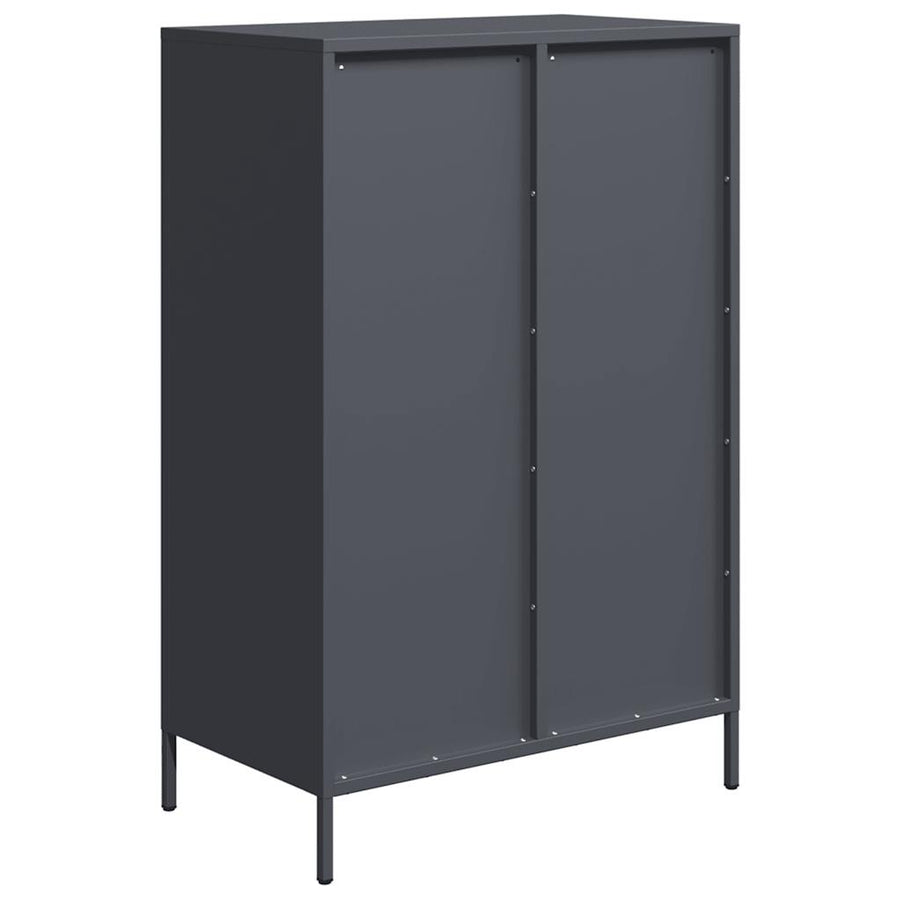 Hoge kast 68x39x101,5 cm staal antracietkleurig