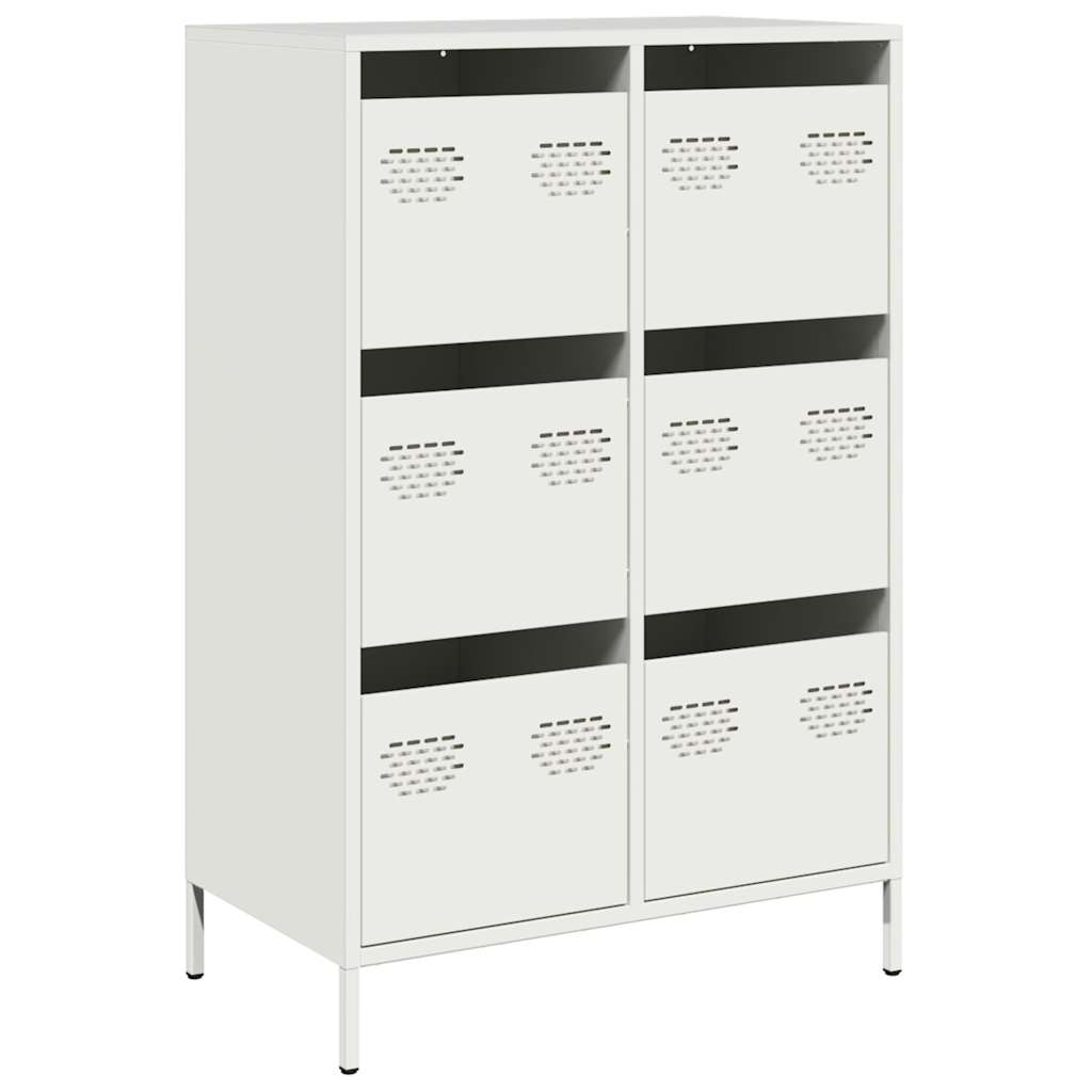 Hoge kast 68x39x101,5 cm staal wit