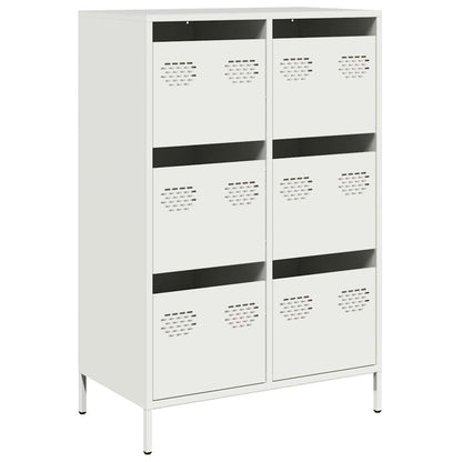 Hoge kast 68x39x101,5 cm staal wit