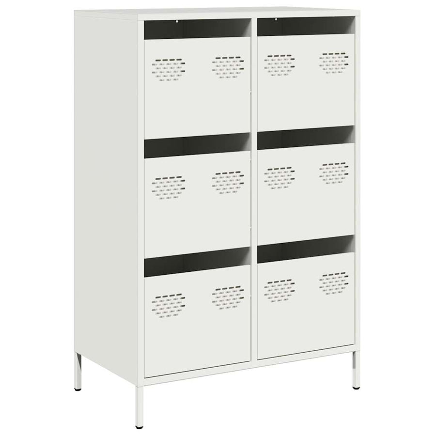 Hoge kast 68x39x101,5 cm staal wit