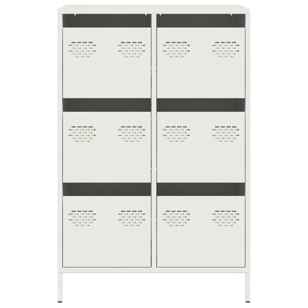 Hoge kast 68x39x101,5 cm staal wit