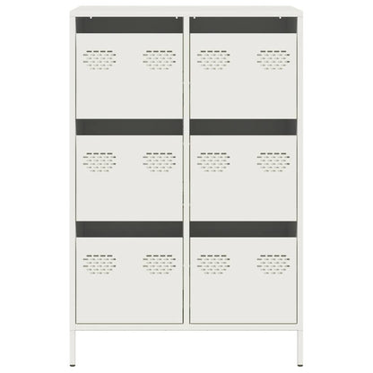 Hoge kast 68x39x101,5 cm staal wit