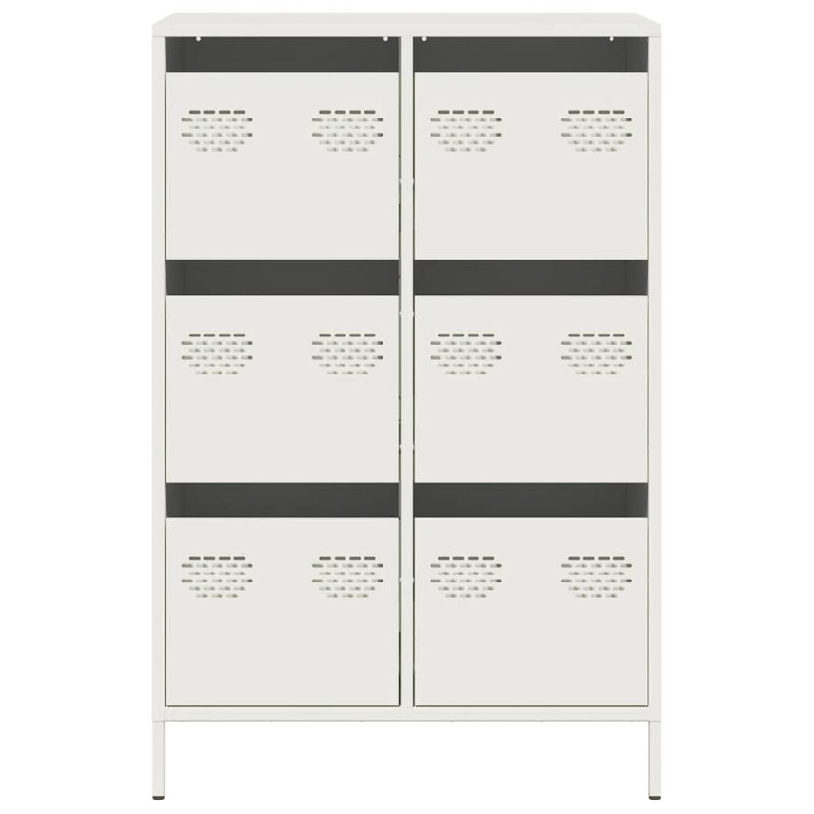 Hoge kast 68x39x101,5 cm staal wit