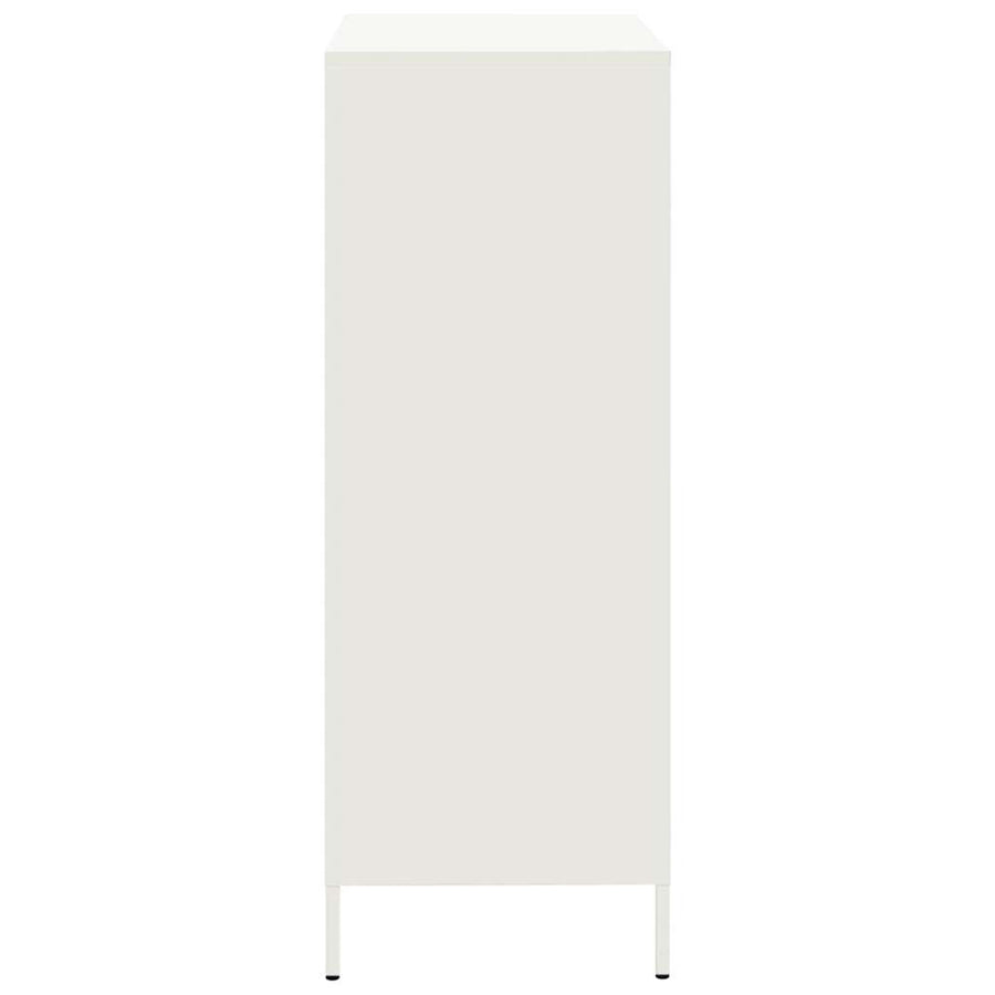 Hoge kast 68x39x101,5 cm staal wit
