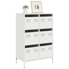 Hoge kast 68x39x101,5 cm staal wit