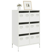 Hoge kast 68x39x101,5 cm staal wit
