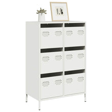 Hoge kast 68x39x101,5 cm staal wit