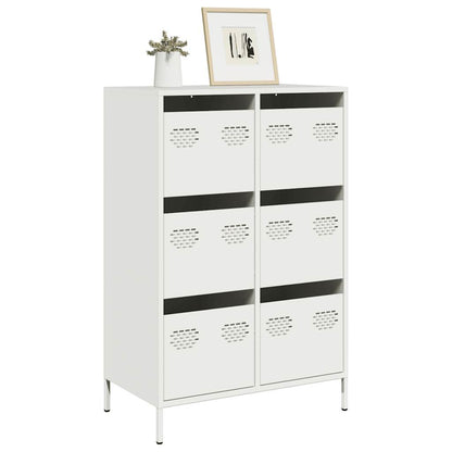 Hoge kast 68x39x101,5 cm staal wit