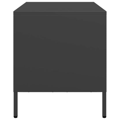 Tv-meubel 68x39x43,5 cm koudgewalst staal zwart