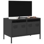 TV cabinet 68x39x43.5 cm cold-rolled steel black