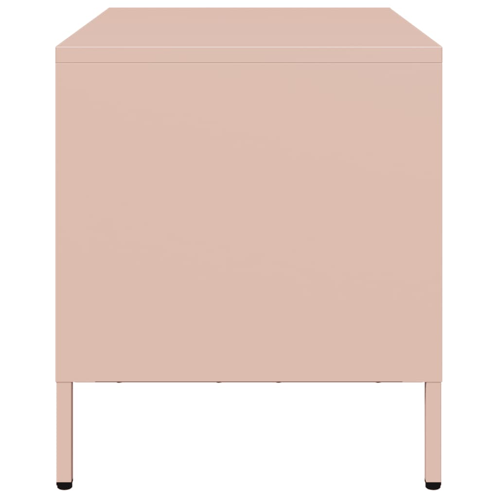 Tv-meubel 68x39x43,5 cm koudgewalst staal roze
