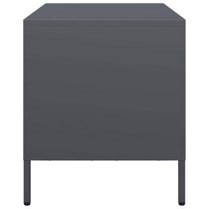 Tv-meubel 68x39x43,5 cm koudgewalst staal antracietkleurig