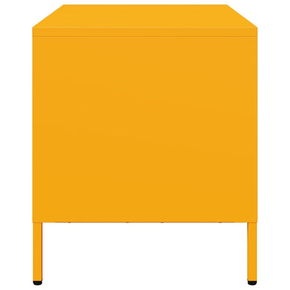 Tv-meubel 68x39x43,5 cm koudgewalst staal mosterdgeel