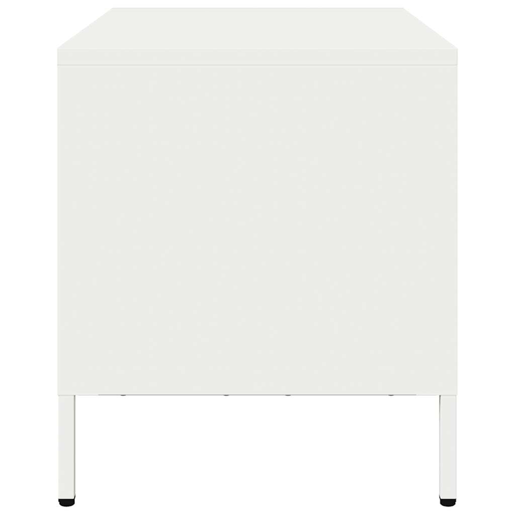 Tv-meubel 68x39x43,5 cm koudgewalst staal wit