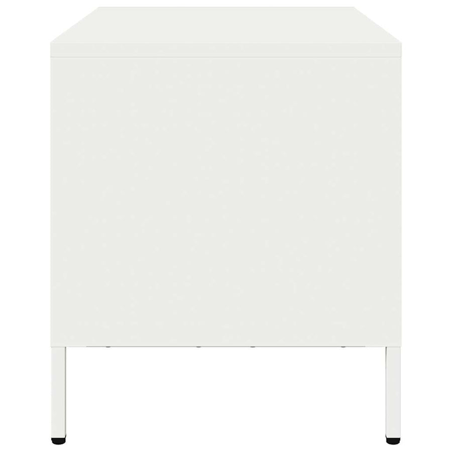 Tv-meubel 68x39x43,5 cm koudgewalst staal wit
