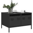 TV cabinet 68x50x43.5 cm cold rolled steel black