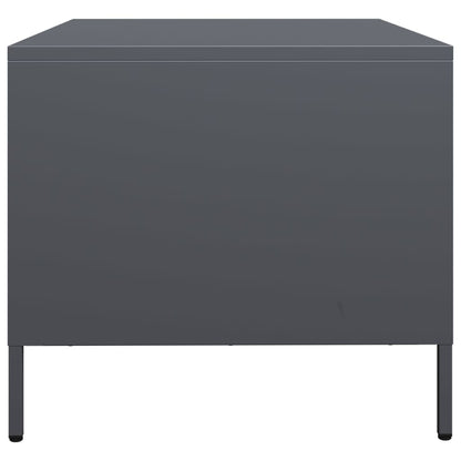 Tv-meubel 68x50x43,5 cm koudgewalst staal antracietkleurig