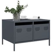 Tv-meubel 68x50x43,5 cm koudgewalst staal antraciet