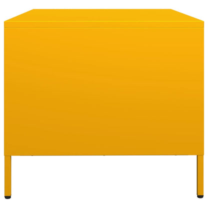 Tv-meubel 68x50x43,5 cm koudgewalst staal mosterdgeel