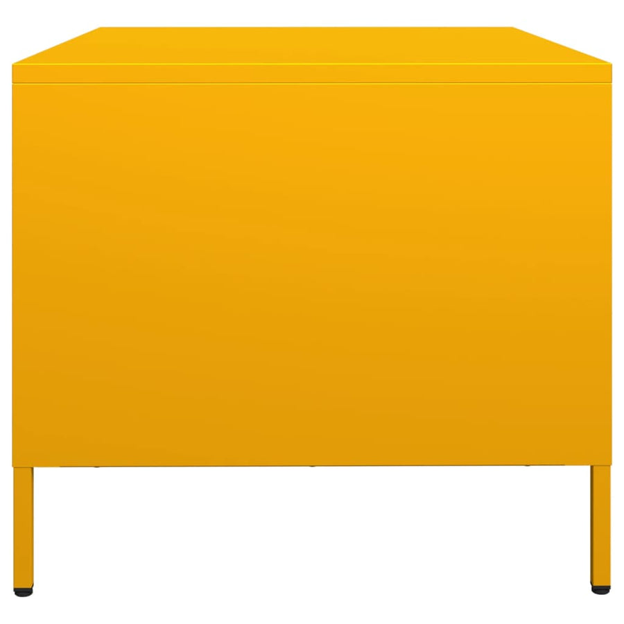Tv-meubel 68x50x43,5 cm koudgewalst staal mosterdgeel