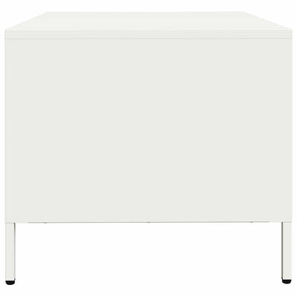 Tv-meubel 68x50x43,5 cm koudgewalst staal wit
