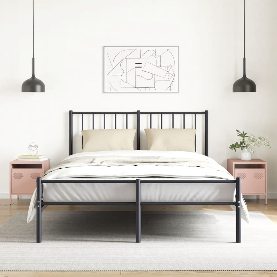 Nachtkastjes 2 st 35x39x43,5 cm staal roze