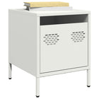 Bedside table 35x39x43.5 cm steel white