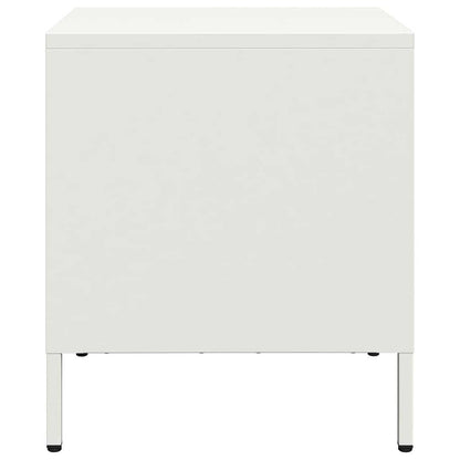 Nachtkastjes 2 st 35x39x43,5 cm staal wit