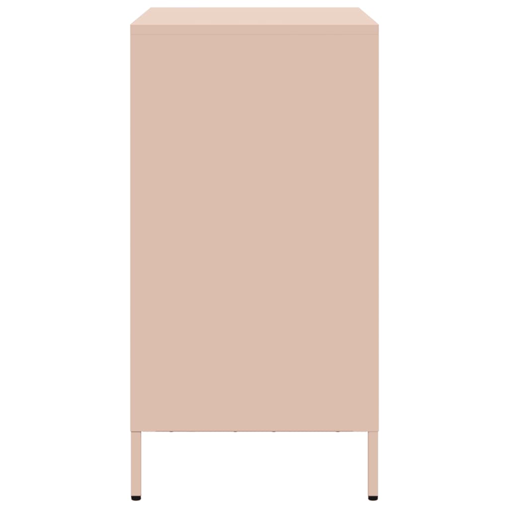 Dressoir 68x39x73,5 cm koudgewalst staal roze