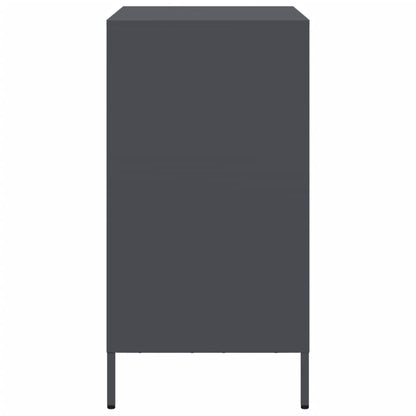 Dressoir 68x39x73,5 cm koudgewalst staal antracietkleurig