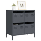 Dressoir 68x39x73,5 cm koudgewalst staal antraciet