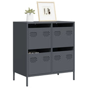 Dressoir 68x39x73,5 cm koudgewalst staal antraciet