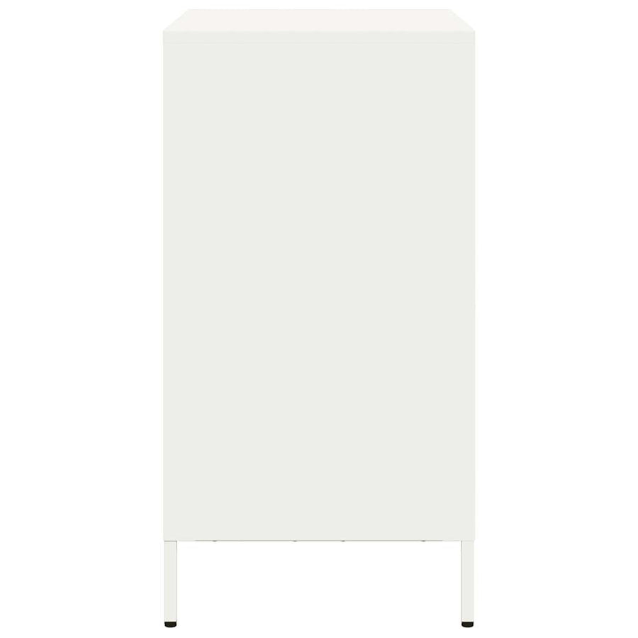 Dressoir 68x39x73,5 cm koudgewalst staal wit