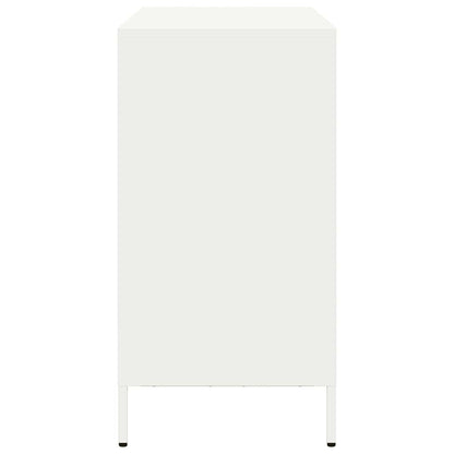Dressoir 101,5x39x73,5 cm koudgewalst staal wit