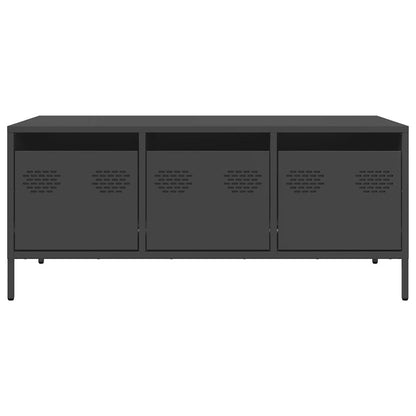 Salontafel 101,5x50x43,5 cm koudgewalst staal zwart