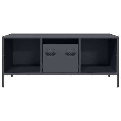 Salontafel 101,5x50x43,5 cm koudgewalst staal antracietkleurig