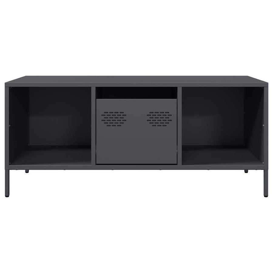 Salontafel 101,5x50x43,5 cm koudgewalst staal antracietkleurig